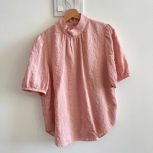 [Ann Taylor] Pink Mock Neck Blouse